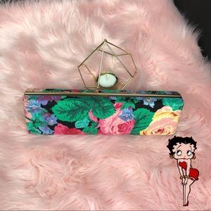 Vintage Kane M Floral Jewelry Case